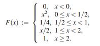 Consider the cdf (a) Sketch F(x). (b) For 0-1