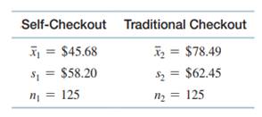 Suppose a major retailer replaced some of the traditional checkout stands with automated...