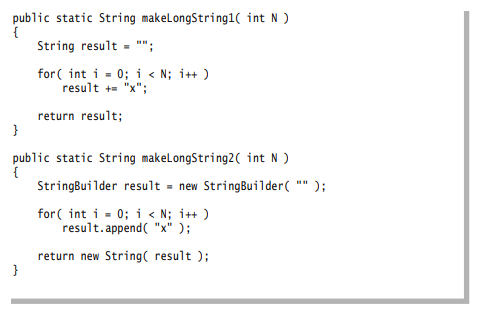 As mentioned, repeated String concatenation can be expensive. Consequently, Java provides a...