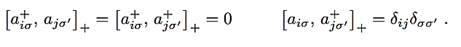 a+ is and ais are the creation and annihilation operators of an electron with spin s (s =?, ?) at...-1