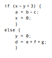 Write ARM assembly code to implement the following C conditional: