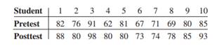 In an effort to improve the mathematical skills of 10 students, a teacher provides a weekly 1-hour...