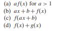 Assume f(x) and g(x) are self-concordant. Show that the following functions are also...