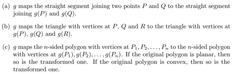 Given an affine transformation of or , prove that-4