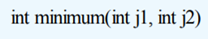 Write a C program that defines which returns the smaller of j1 and j2. (a) Write your program with a...