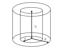 Write a complete program to calculate the volumes of a cone and a hollow cylinder. The shape of a...-1