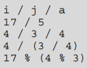 Evaluate the following expressions, given that float a = 2, float b = 3, float c = 5, and int i = 2,...-2