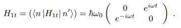 A system is described by the Hamilton operator with a time-dependent perturbation H1t. Consider the...-3