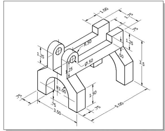 Transfer Fork (Dimensions are in inches.)