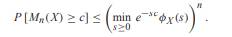 Let K be a Poisson random variable with expected value a. Use the Chernoff bound to find an upper...