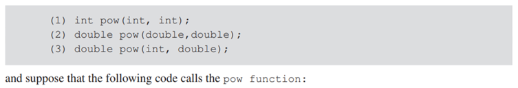 Suppose that the following function declarations (in C++ syntax) are available in a program: Given...-1