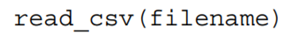 Write a function that reads a CSV file whose header is used for column names, and returns a...