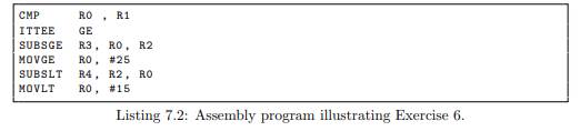 Consider the following IT (IF-THEN) block based assembly program. (a) Write the equivalent C...