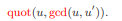 Let F be a field that contains the integers, and let u and v ? 0 be polynomials in F[x]. (a) For an...