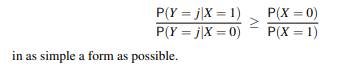 Let X ~ Bernoulli(p), and suppose that given X = i, Y is conditionally geometric0(qi), where q1