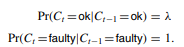 Consider a chain network C0? C1? ···? Cn. Suppose that variable Ct , for t = 0, denotes the health...