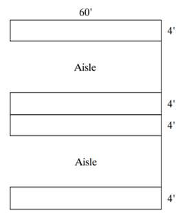 A company has a warehouse with the dimensions shown in the following diagram. How many pallets...