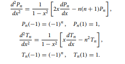 Solve the two-point problems for the Legendre and, respectively, Chebyshev polynomials of the first...