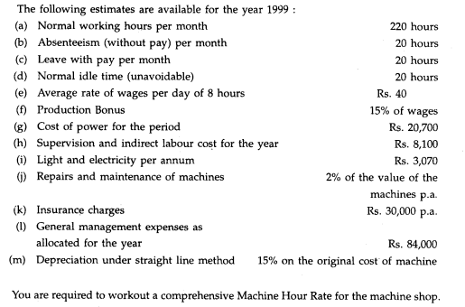 A machine shop has 6 identical machines manned by 5 operators. The machine cannot be worked without...