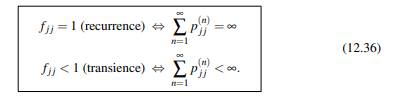 Theorem 2 says that the random variable V(j), which is the total number of visits to state j, is...-2