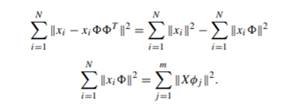 The following procedure produces the first and second principle component vectors f1 and f2 from N...-2