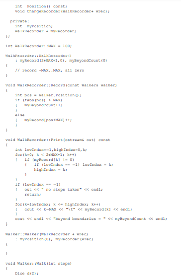 Program 12.4, frogwalk3.cpp in Section 12.1.6, shows how to attach an object that monitors two...-2