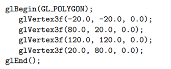 Use pencil and paper to guess the output if the polygon declaration part of square.cpp is replaced...