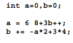 What are the values of a and b better this segment of code finishes executing? Which of these...-1