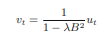 We now use the process {Vt}t defined by: for some ? ? (0, 1) where B stands for the backward shift...-1