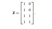 In Example 5.1, the same fit is obtained using the matrix Find ? * (Z).-1