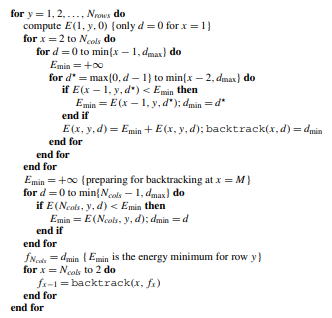 (DPM with Ordering Constraint and Variations in Data Cost Functions) Implement DPM as specified in...-1