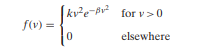 According to the Maxwell–Boltzmann law of theoretical physics, the probability density of V, the...