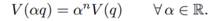 A particle of mass m moves in a one-dimensional potential V = V (q). Let this be a homogeneous...-1