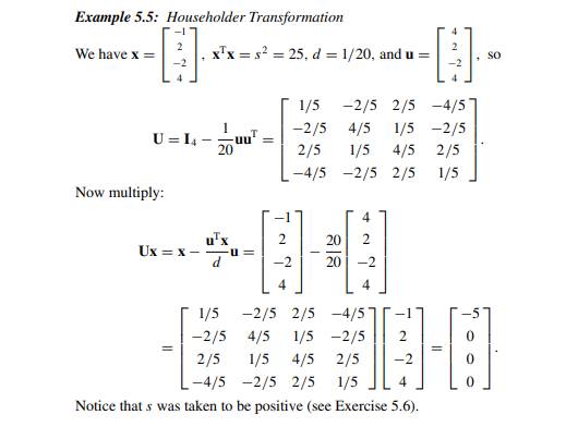 How do things change in Example 5.5 when s is taken to be negative (as would be recommended)?