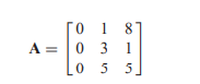 Let B be defined as follows: a. Are the column vectors of B linearly dependent? b. What is the rank...-2