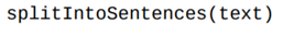 Add the function to your textlib module. The function should return the number of sentences in the...-1