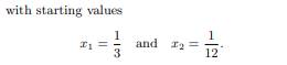 Write a program to generate the first n terms in the sequence given by the difference equation Use n...-2