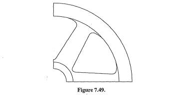 A cast iron flywheel with spokes and rim is shown in Figure 7.46. The flywheel operates at speeds up...-6