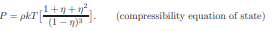 Use the approximate results (8.175) and (8.179) for the Percus-Yevick equation of state of hard...-2