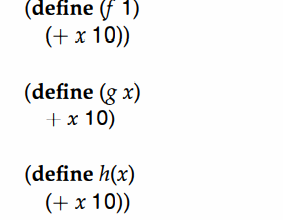 Enter the following sentences, one by one, into DrScheme