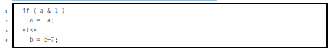 Assuming that a is stored in register r0 and b is stored in register r1, show the ARM assembly code...