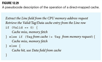 A direct-mapped cache is at one extreme of cache designs, with set-associative caches in the middle....