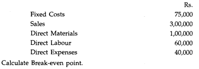 Given the following information: The following information relating to a company is given to you:-1