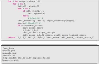 Write the following functions in the Python language, where each input y is a vector: (a) sq_loss...-2