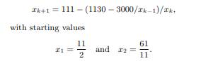 Write a program to generate the first n terms in the sequence given by the difference equation: Use...