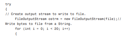 You’re going to write raw bytes to this file. You will have to bracket this code with a try...catch...-1