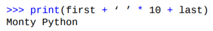 String values can also be manipulated with the * operator. Applied to strings, the * operator...-2