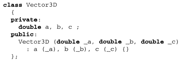 Provide a type double one-argument non-converting constructor for the class Vector3D of Exercise...