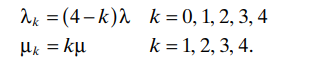 Consider a birth and death process representing a multiserver fi nite population system with the...