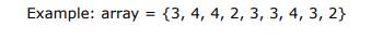 Write a program that finds in a given array of integers (in the range [0…1000]) how many times each...-1